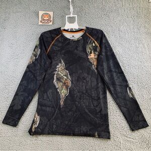 Mossy Oak Active Top Men's Hunting Long Sleeve No Fly‎ Zone Shirt camo Size S